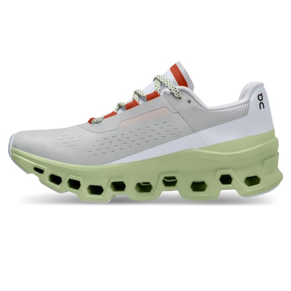 On Cloudmonster - Womens Running Shoes - Glacier/Meadow
