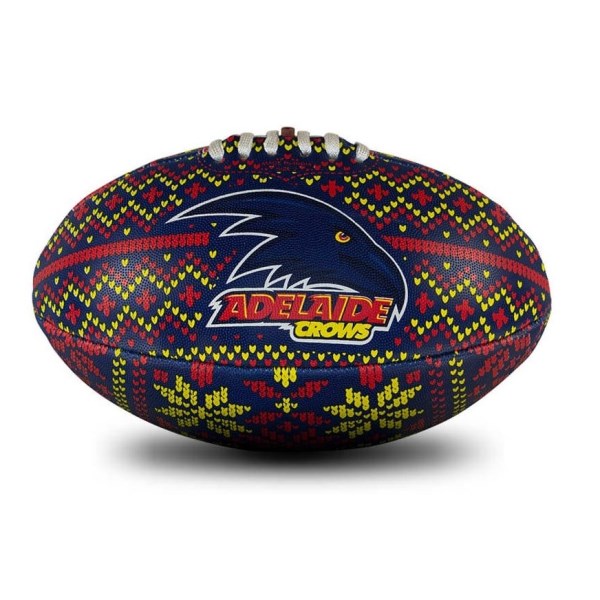 Sherrin Adelaide Crows Synthetic Sweater Football - Size 2 - Navy/Red/Yellow