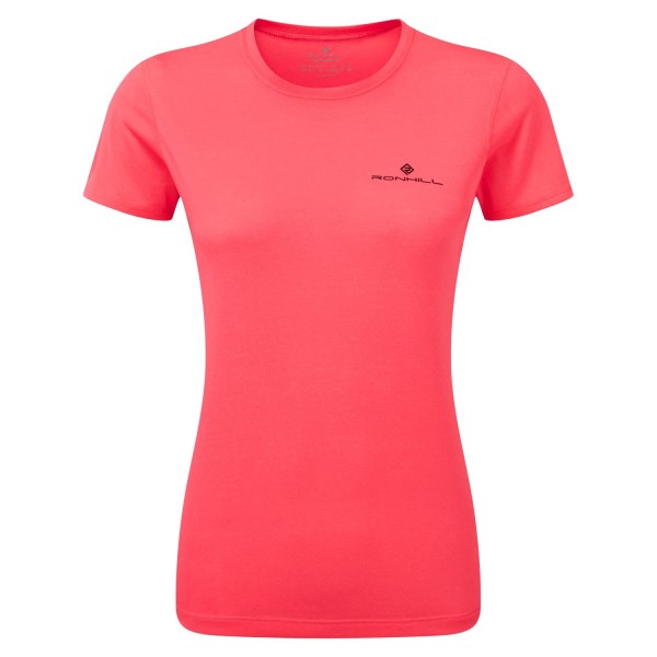 Ronhill Core Womens Short Sleeve Running T-Shirt - Hot Pink/Black