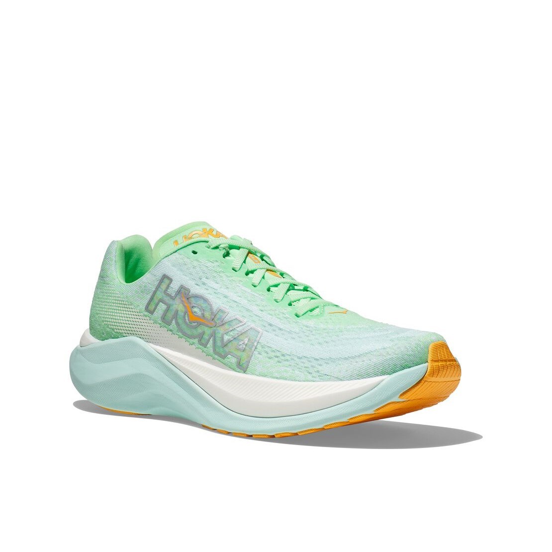 Hoka Mach X - Womens Running Shoes - Lime Glow/Sunlit Ocean | Sportitude