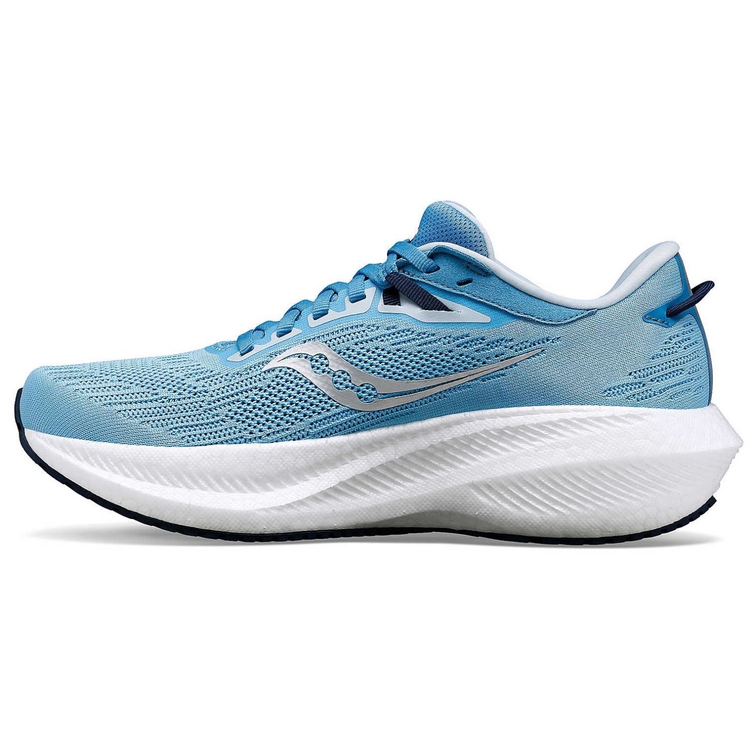 Saucony Triumph 21 - Womens Running Shoes - Breeze/Navy | Sportitude