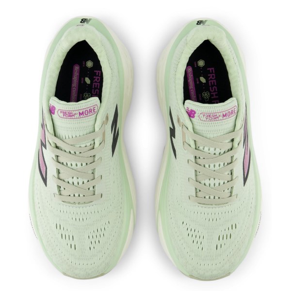 New Balance Fresh Foam X More v5 - Womens Running Shoes - Natural Mint/Purple Fuchsia/Black