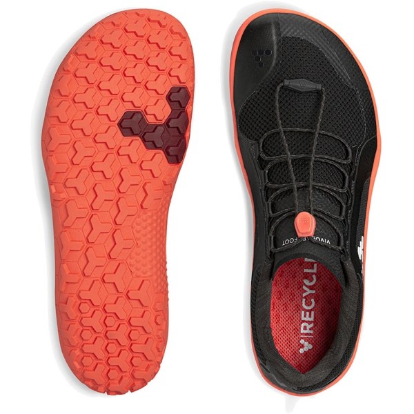 Vivobarefoot Primus Trail 2.0 All Weather FG - Womens Trail Running Shoes - Obsidian/Molten Lava