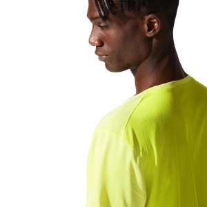 Asics Silver Mens Short Sleeve Running T-Shirt - Sour Yozu