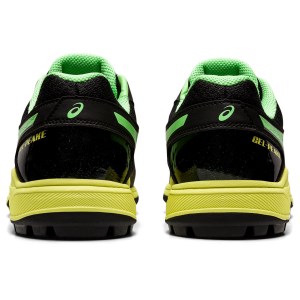 Asics Gel Peake 6 - Mens Turf Shoes - Black/Bright Lime