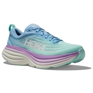 Hoka Bondi 8 - Womens Running Shoes - Airy Blue/Sunlit Ocean