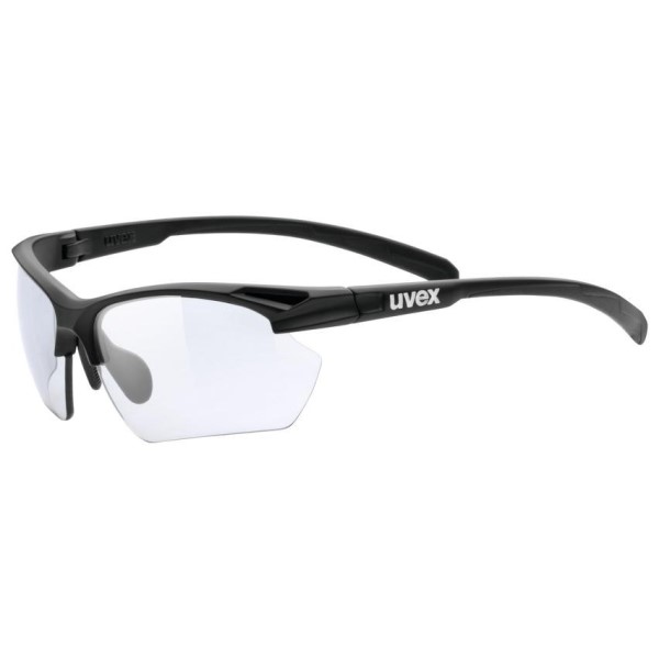 UVEX Sportstyle 802 Vario Photochromic Light Reacting Multi Sport Sunglasses - Small - Black