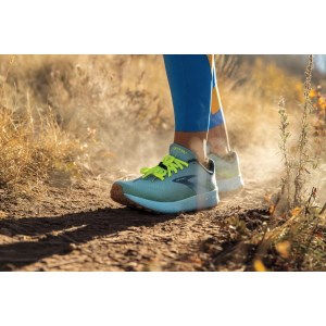 Brooks Catamount - Womens Trail Racing Shoes - Blue/Nightlife/Biscuit