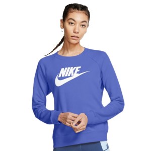 Nike Sportswear Essential Fleece Crew Womens Sweatshirt - Sapphire/White
