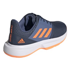 Adidas CourtJam XJ - Kids Tennis Shoes - Crew Navy/Screaming Orange/Crew Blue