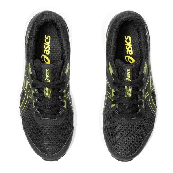 Asics Contend 8 GS - Kids Running Shoes - Black/Bright Yellow