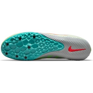 Nike Zoom Rival S 9 - Unisex Sprint Track Spikes - Barely Volt/Hyper Orange/Photon Dust