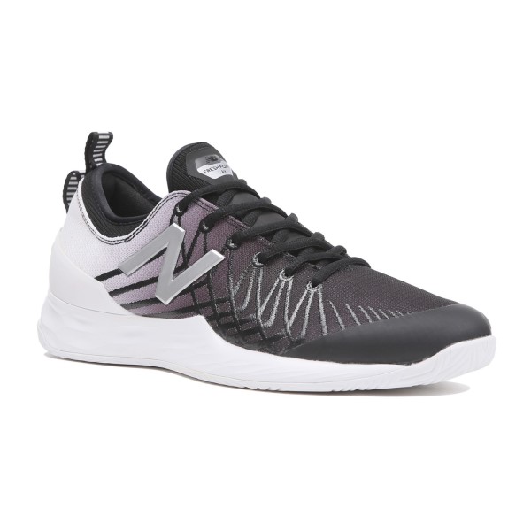 New Balance Fresh Foam Lav - Mens Tennis Shoes - Black/White/Silver