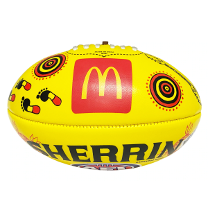 Sherrin Indigenous McDonalds 2022 AFL Mini Football - Yellow