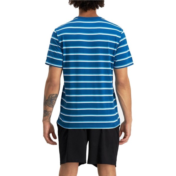 Champion Script Stripe Mens T-Shirt - Blue/White