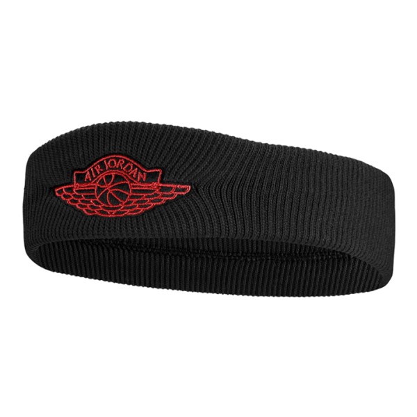 Jordan Wings 2.0 Basketball Headband - Black/Gym Red