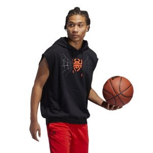 Adidas D.O.N. Issue 2 Pullover Mens Basketball Sleeveless Hoodie - Black
