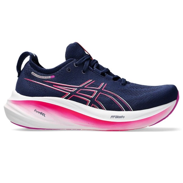 Asics Gel Nimbus 26 - Womens Running Shoes - Blue Expanse/Bold Magenta