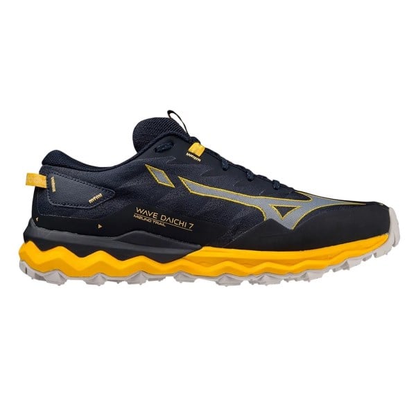 Mizuno Wave Daichi 7 - Mens Trail Running Shoes - Night Sky/Tradewind/Gold Fusion