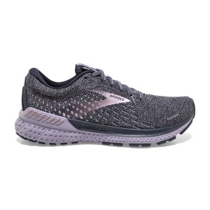Brooks Adrenaline GTS 21 Knit - Womens Running Shoes - Ombre/Lavender/Metallic