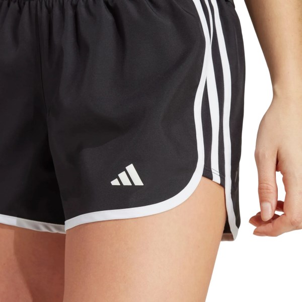 Adidas Marathon 20 3 Inch Womens Running Shorts - Black/White