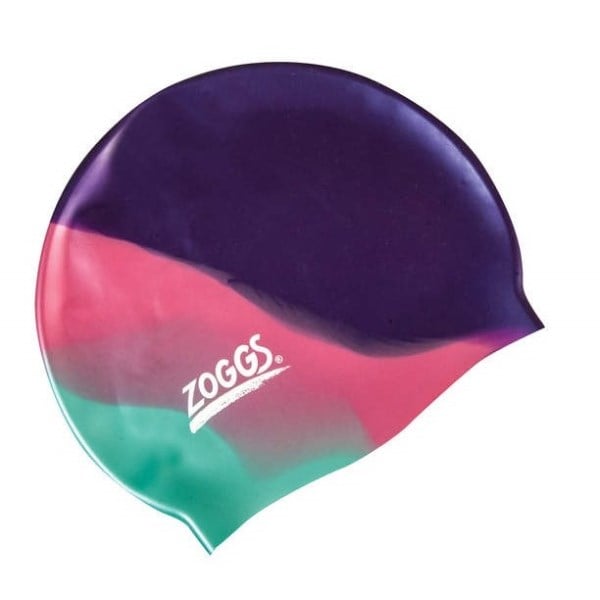 Zoggs Junior Multi-Colour Silicone Kids Swimming Cap - Assorted