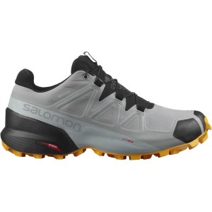 Salomon Speedcross 5 GTX - Mens Trail Running Shoes - Monument Black/Saffron