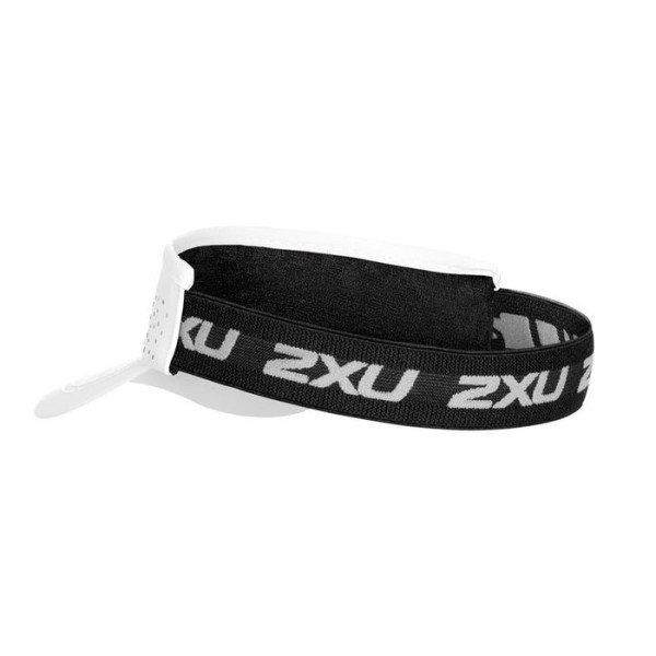 2XU Performance Unisex Training Visor - White/Black