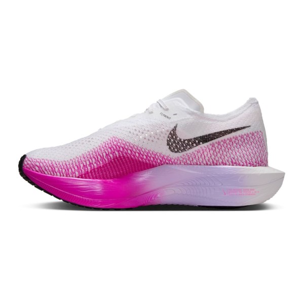 Nike ZoomX Vaporfly Next% 3 - Mens Road Racing Shoes - White/Black/Vivid Purple/Purple Agate