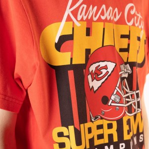 Mitchell & Ness Kansas City Chiefs Vintage Superbowl NFL Mens T-Shirt - Vintage Red