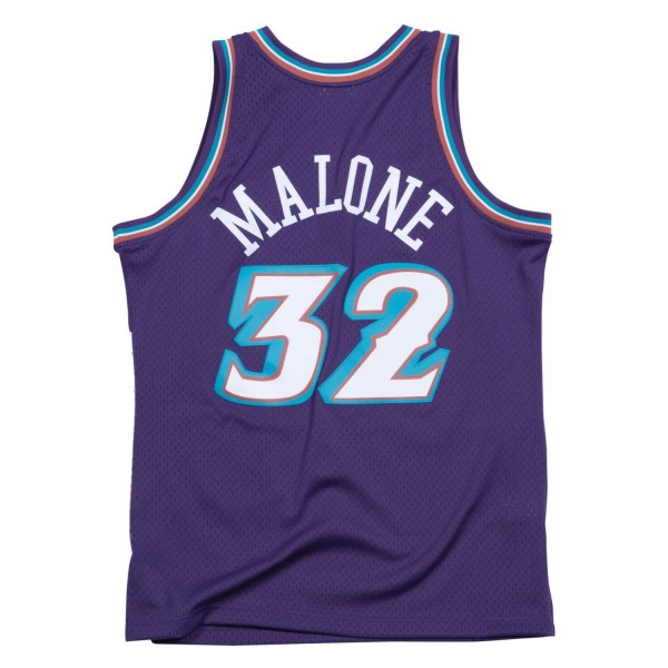 Mitchell & Ness Utah Jazz Karl Malone 1996-97 NBA Swingman Mens Basketball Jersey - Purple