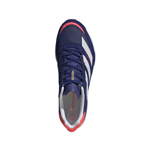 Adidas Adizero Adios 6 - Mens Running Shoes - Legacy Indigo/White/Turbo