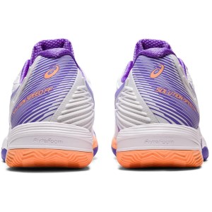 Asics Gel Solution Speed FF 2 Clay - Womens Tennis Shoes - White/Amethyst
