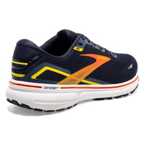 Brooks Ghost 15 - Mens Running Shoes - Peacoat/Red/Yellow