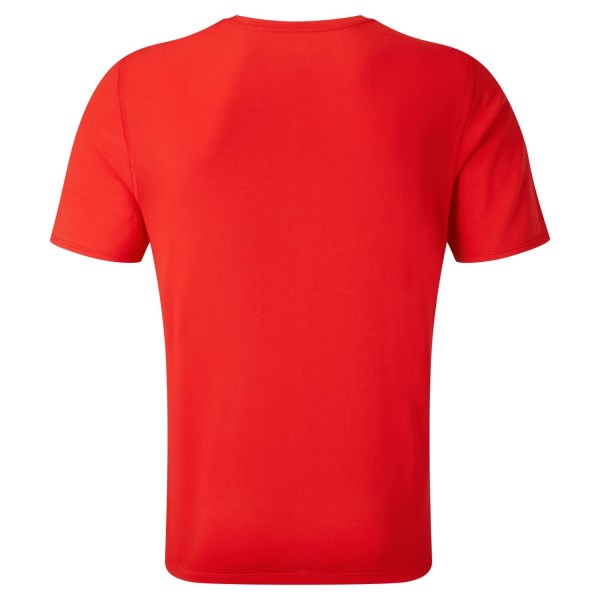 Ronhill Core Mens Short Sleeve Running T-Shirt - Flame/Fluo Yellow
