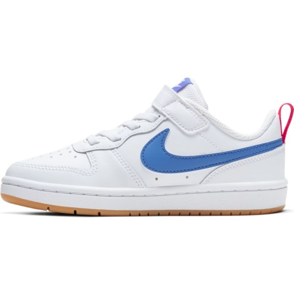 Nike Court Borough Low 2 PSV - Kids Sneakers - White/Pacific Blue/Red