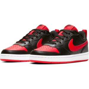 Nike Court Borough Low 2 GS - Kids Sneakers - Black/University Red/White