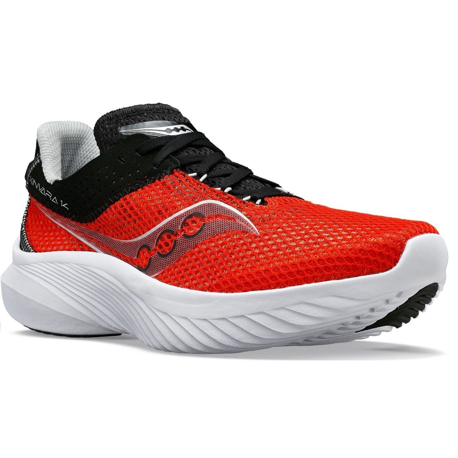 Saucony Kinvara 14 - Mens Running Shoes - Infrared/Black | Sportitude