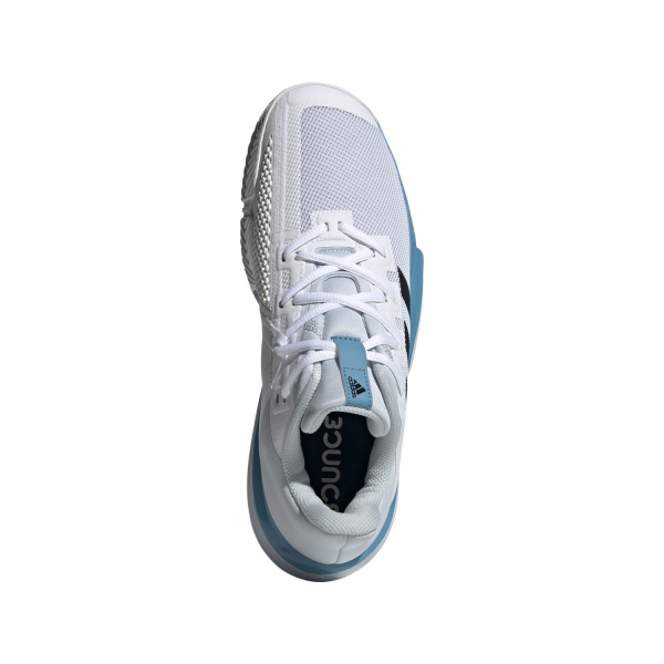 Adidas SoleMatch Bounce - Mens Tennis Shoes - Footwear White/Core Black/Halo Blue