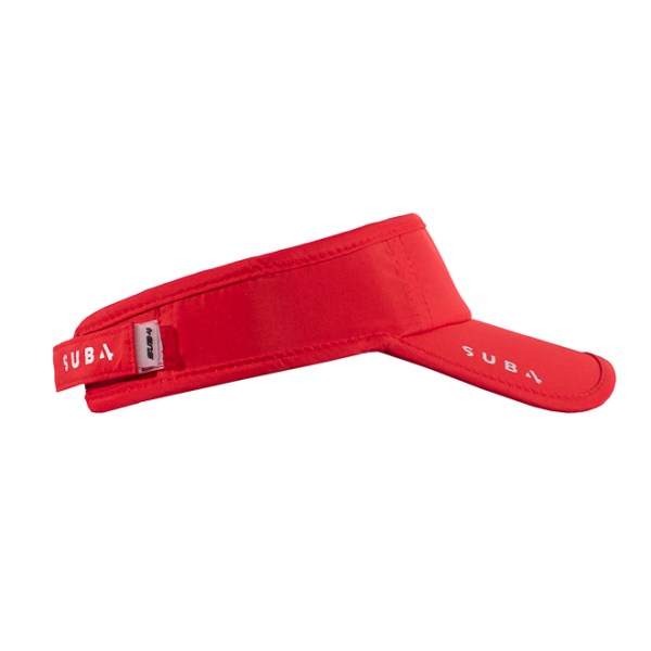 Sub4 Running Visor With Adjustable Strap - Red