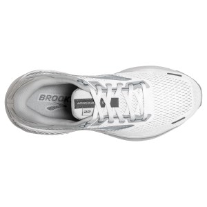 Brooks Adrenaline GTS 22 - Womens Running Shoes - White/Oyster/Primer Grey