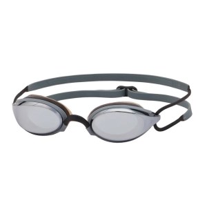 Zoggs Fusion Air Titanium Swimming Goggles - Black/Grey/Mirrored Smoke