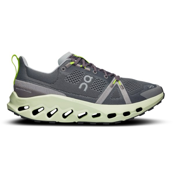 On Cloudsurfer Trail - Mens Trail Running Shoes - Iron/Lima