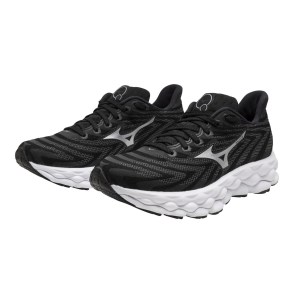 Mizuno Wave Sky 8 - Womens Running Shoes - Black/Silver/White