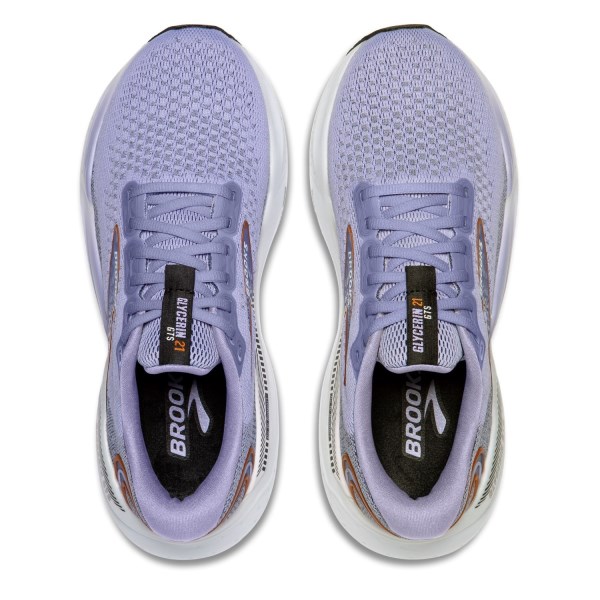 Brooks Glycerin GTS 21 - Womens Running Shoes - Lavender/Black/Copper