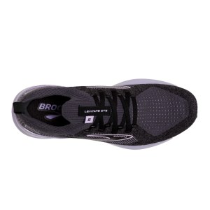 Brooks Levitate StealthFit GTS 5 - Womens Running Shoes - Black/Ebony/Lilac