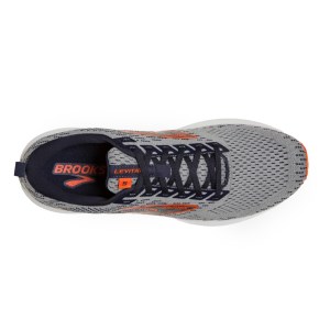 Brooks Levitate 5 - Mens Running Shoes - Grey/Peacoat/Flame