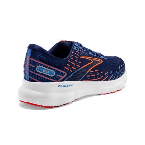 Brooks Glycerin 20 - Mens Running Shoes - Blue Depths/Palace Blue/Orange