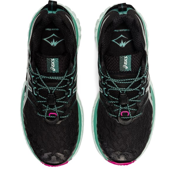Asics Trabuco Max - Womens Trail Running Shoes - Black/Soothing Sea