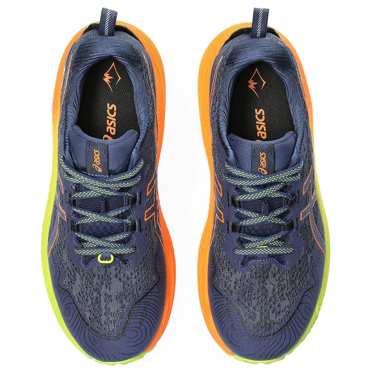 Asics Trabuco Max 2 - Mens Trail Running Shoes - Deep Ocean/Bright ...